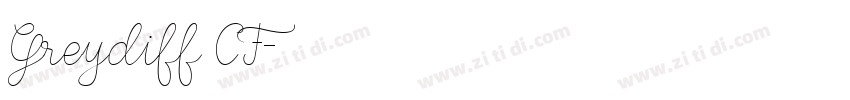 Greydiff CF字体转换